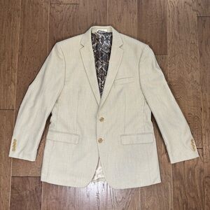 Ralph Lauren Beige Blazer with Paisley Lining